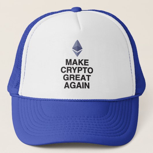 Krypto Great Again Ethereum Truckerkappe (Vorderseite)