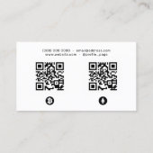 Krypto im modernen geometrischen Stil  Visitenkarte (Rückseite)