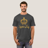 Krypto King T - Shirt in Kohle und Gold (Vorne ganz)
