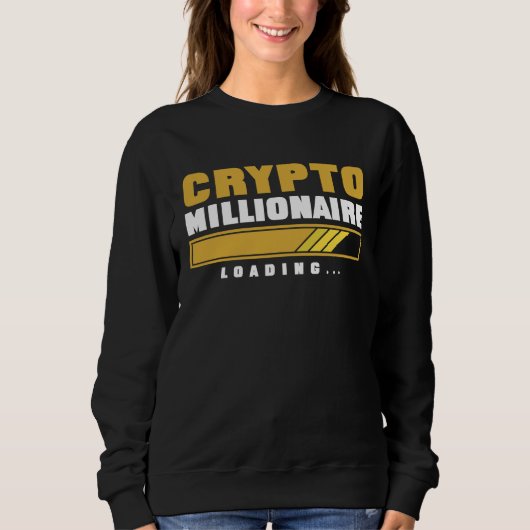 Krypto Krypto-Millionär lädt Sweatshirt (Vorderseite)