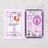 Krypto - Krypton Horn Unicorn Spielkarte Postkarte (Vorderseite)