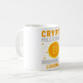 Krypto Millionaire-Ladung Kaffeetasse (Vorderseite Links)
