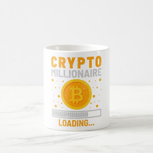 Krypto Millionaire-Ladung Kaffeetasse (Mittel)