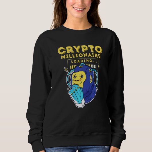 Krypto Millionaire-Prämie Sweatshirt (Vorderseite)