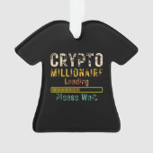 Krypto-Millionär lädt Retro-Vintage Ornament (Vorderseite)