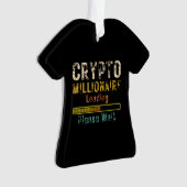 Krypto-Millionär lädt Retro-Vintage Ornament (Vorderseite)