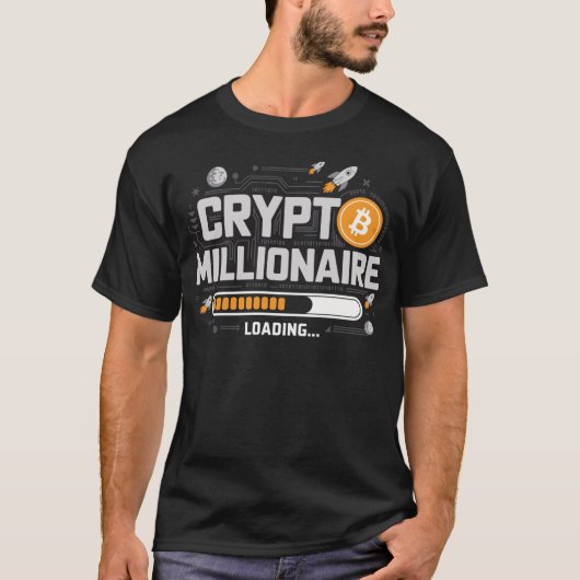 Krypto-Millionär lädt T-Shirt (Vorderseite)