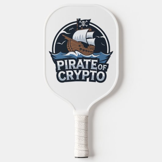 Krypto-Pirat Pickleball Schläger (Vorderseite)
