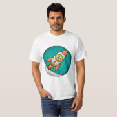 Krypto-Rakete: Bitcoin zum Mond! T-Shirt (Vorne ganz)