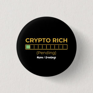 Krypto-Reicher wartet lustige Ladeleiste Investor Button