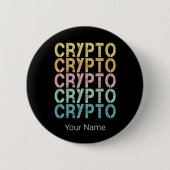Krypto-Retro-Lettern-Design für Kryptowährung Button (Vorderseite)