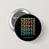 Krypto-Retro-Lettern-Design für Kryptowährung Button (Vorne & Hinten)