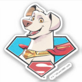 Krypto S-Shield Graphic Aufkleber (Vorderseite)
