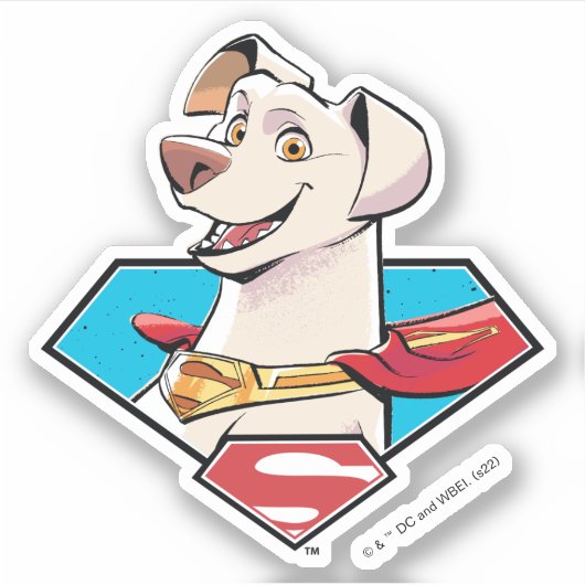Krypto S-Shield Graphic Aufkleber (Vorderseite)