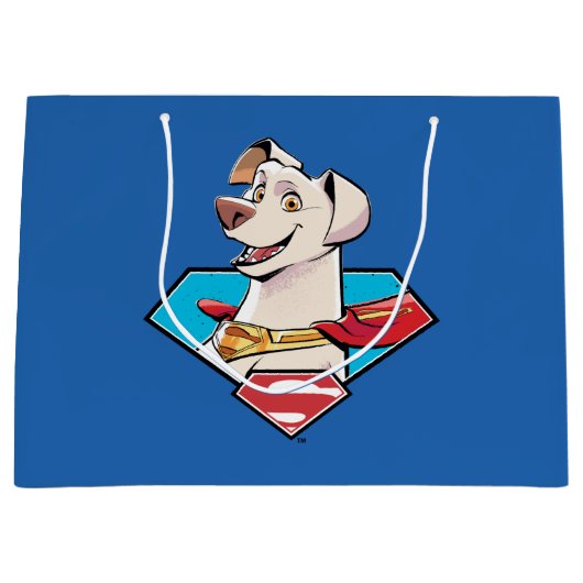 Krypto S-Shield Graphic Große Geschenktüte (Vorderseite)