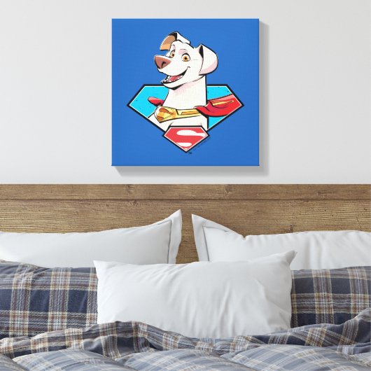 Krypto S-Shield Graphic Leinwanddruck (Insitu (Schlafzimmer))