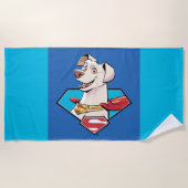 Krypto S-Shield Graphic Strandtuch (Vorderseite)