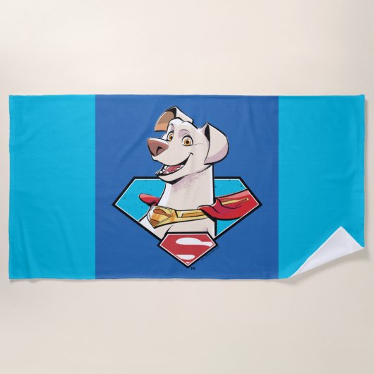 Krypto S-Shield Graphic Strandtuch (Vorderseite)
