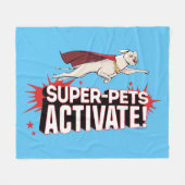 Krypto: Super-Pets aktivieren! Fleecedecke (Vorderseite (Horizontal))