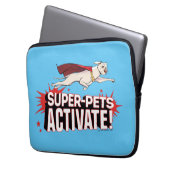 Krypto: Super-Pets aktivieren! Laptopschutzhülle (Vorderseite Links)
