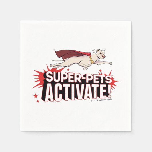 Krypto: Super-Pets aktivieren! Serviette (Vorderseite)