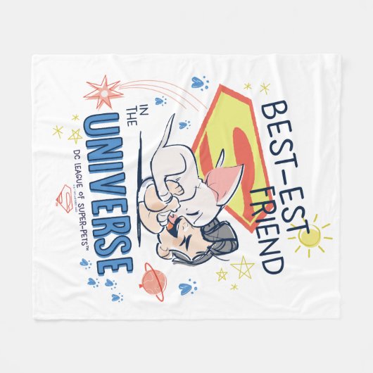 Krypto & Superman: Der beste Freund im Universum Fleecedecke (Vorderseite (Horizontal))