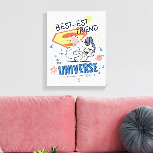 Krypto & Superman: Der beste Freund im Universum Leinwanddruck (Insitu (Wohnzimmer))