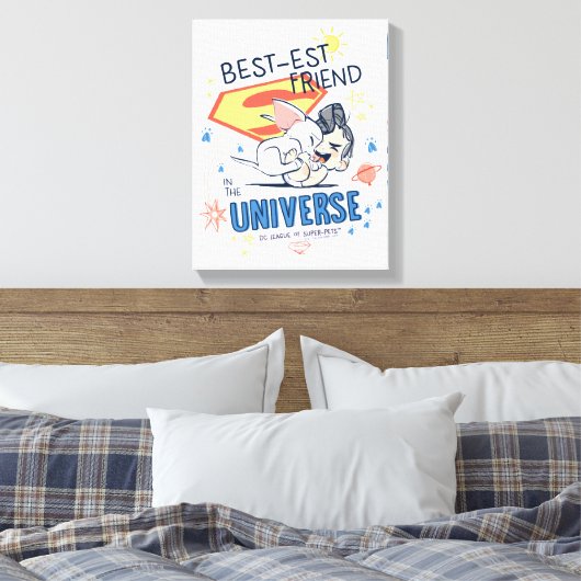 Krypto & Superman: Der beste Freund im Universum Leinwanddruck (Insitu (Schlafzimmer))