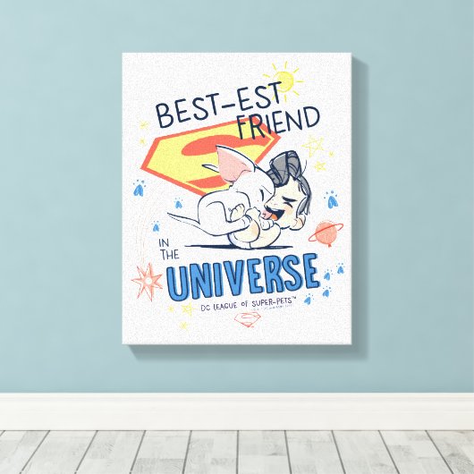 Krypto & Superman: Der beste Freund im Universum Leinwanddruck (Insitu (Holzboden))