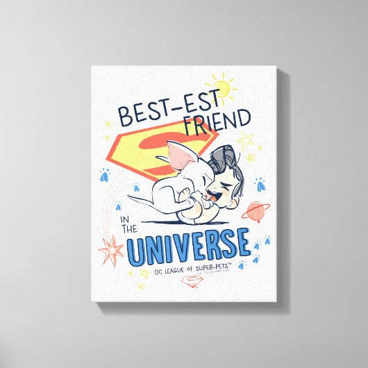 Krypto & Superman: Der beste Freund im Universum Leinwanddruck (Vorderseite)