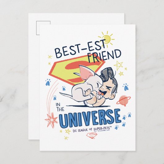 Krypto & Superman: Der beste Freund im Universum Postkarte (Vorne/Hinten)