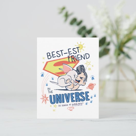 Krypto & Superman: Der beste Freund im Universum Postkarte (Stehend Vorderseite)