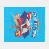 Krypto & Superman - Es ist Walk O'Clock! Fleecedecke (Vorderseite (Horizontal))