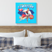 Krypto & Superman - Es ist Walk O'Clock! Leinwanddruck (Insitu (Schlafzimmer))