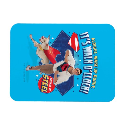 Krypto & Superman - Es ist Walk O'Clock! Magnet (Horizontal)