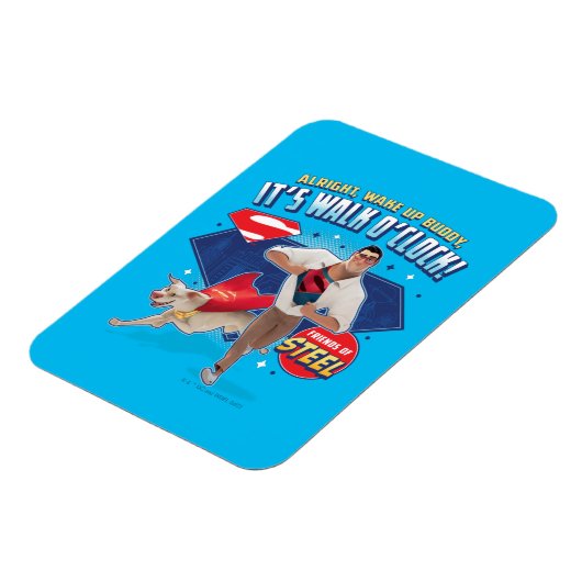 Krypto & Superman - Es ist Walk O'Clock! Magnet (Linke Seite)