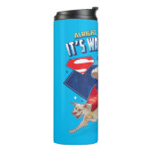 Krypto & Superman - Es ist Walk O'Clock! Thermosbecher (Nach links gedreht)