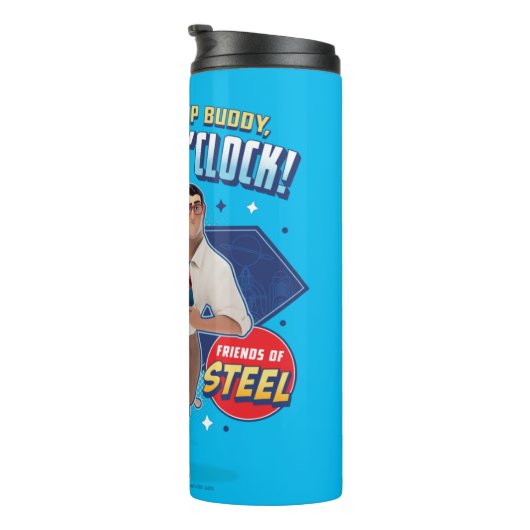 Krypto & Superman - Es ist Walk O'Clock! Thermosbecher (Nach rechts gedreht)