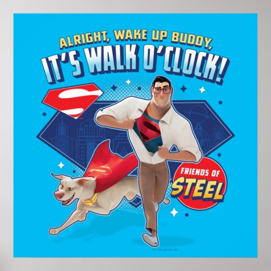 Krypto & Superman - It's Walk O'Clock! Poster (Vorne)