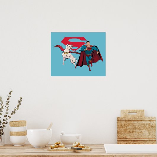 Krypto & Superman Poster (Küche)