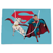 Krypto und Superman Große Geschenktüte (Vorderseite)