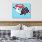 Krypto und Superman Leinwanddruck (Insitu (Schlafzimmer))