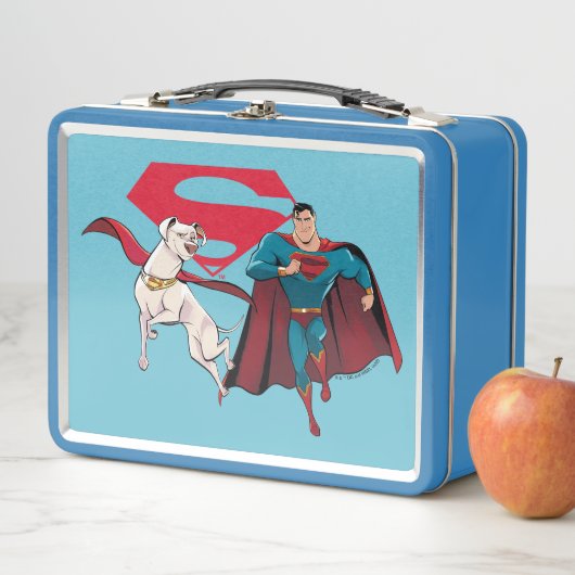 Krypto und Superman Metall Brotdose (Beispiel)