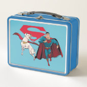 Krypto und Superman Metall Brotdose (Vorderseite)