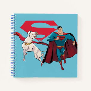 Krypto und Superman Notizblock