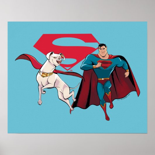 Krypto und Superman Poster (Vorne)
