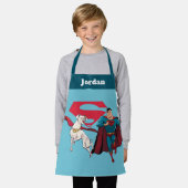 Krypto und Superman Schürze (Getragen)
