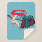 Krypto und Superman Sherpadecke (Vorderseite)