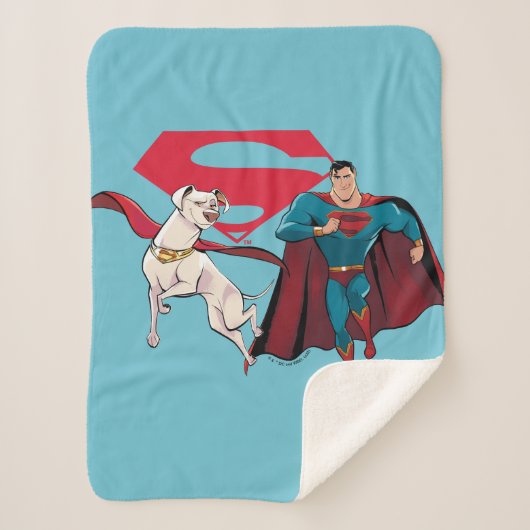 Krypto und Superman Sherpadecke (Vorderseite)