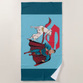 Krypto und Superman Strandtuch (Vorderseite)